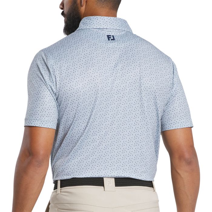 FootJoy Men's Bounce Print Lisle Polo - Grey