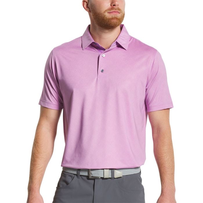 FootJoy Men's Speckle Print Lisle Polo - Lavender