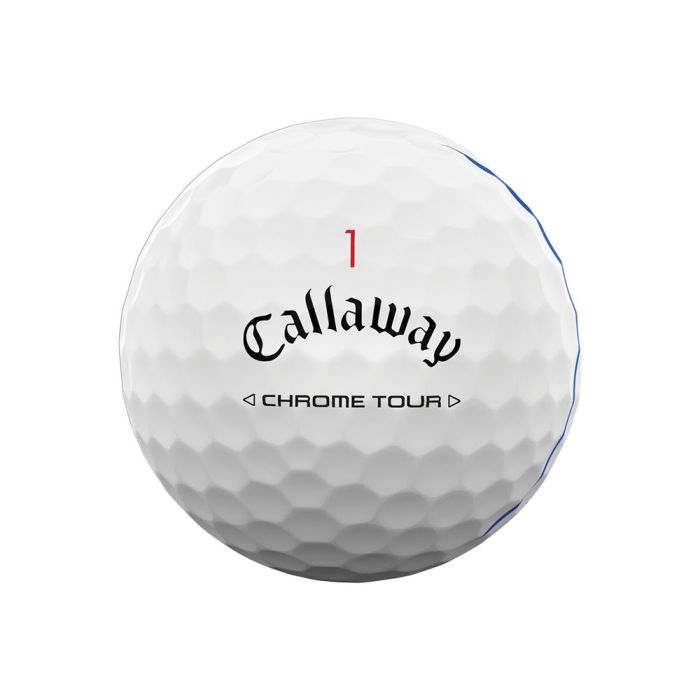 Callaway Chrome Tour Holiday Double Dozen Triple Track Golf Balls - White