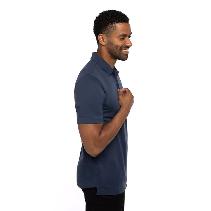 TRAVIS MATHEW Men's Tour Guide Golf Polo T-Shirt - Blue Night