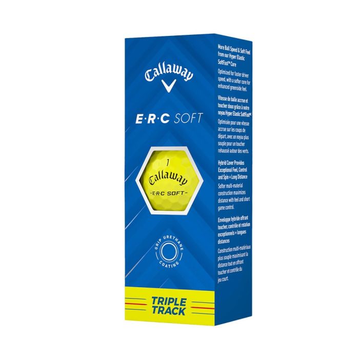 Callaway ERC Soft Triple Track Balls - Yellow