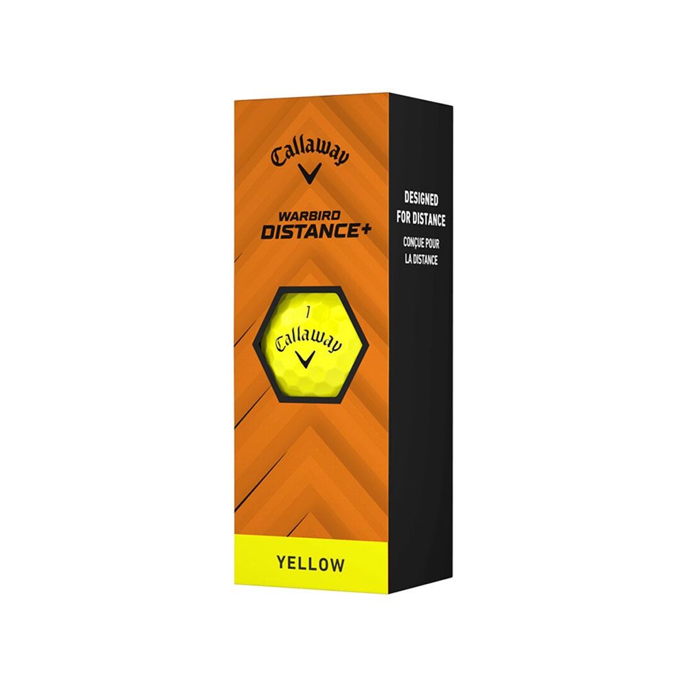 Callaway Warbird Distance+ Golf Balls - Yellow
