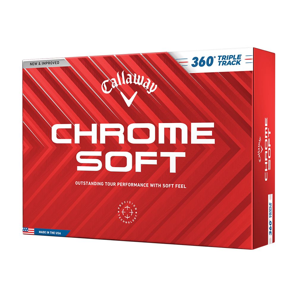 Callaway Chrome Soft 360 Triple Track Golf Balls - White