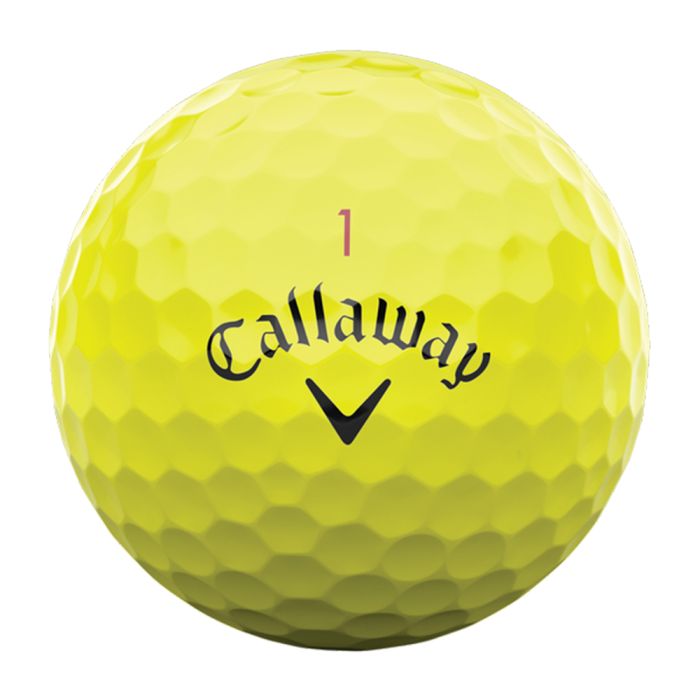 Callaway Chrome Tour Golf Balls - Yellow