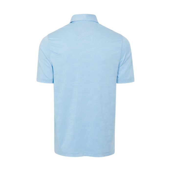 GREG NORMAN Men's Shark Wave Jacquard Polo - Cloud