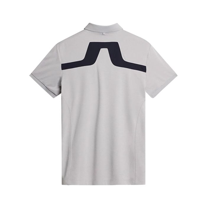 J Lindeberg Men’s KV Golf Polo - Light Grey Melange