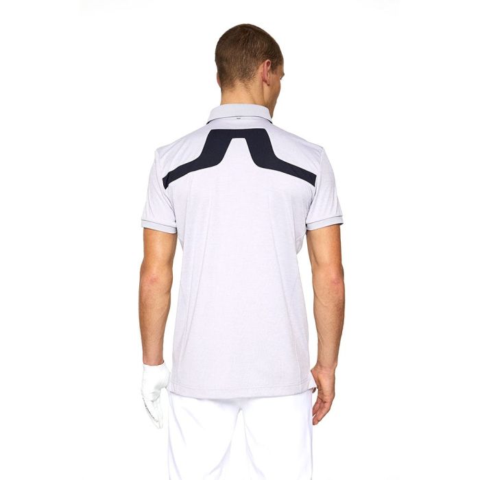 J Lindeberg Men’s KV Golf Polo - Light Grey Melange