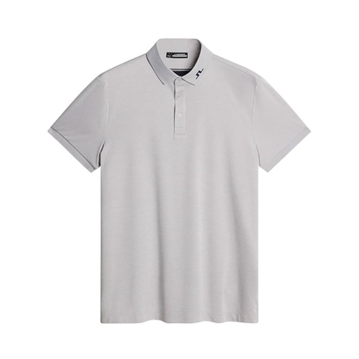 J Lindeberg Men’s KV Golf Polo - Light Grey Melange