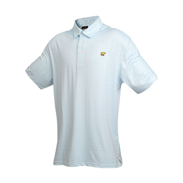 Jack Nicklaus Men's Printed Golf Polo - Sky Blue