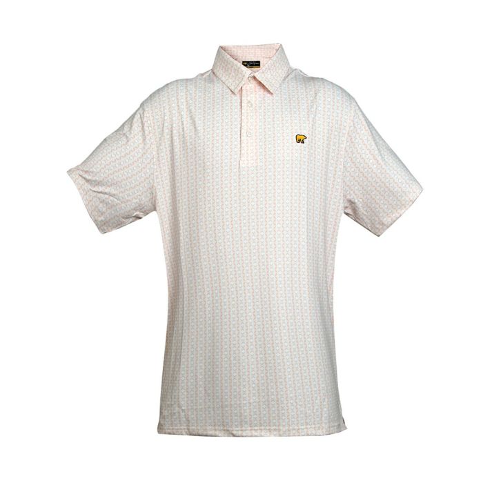 Jack Nicklaus Men's Printed Golf Polo - Marvellous Pink