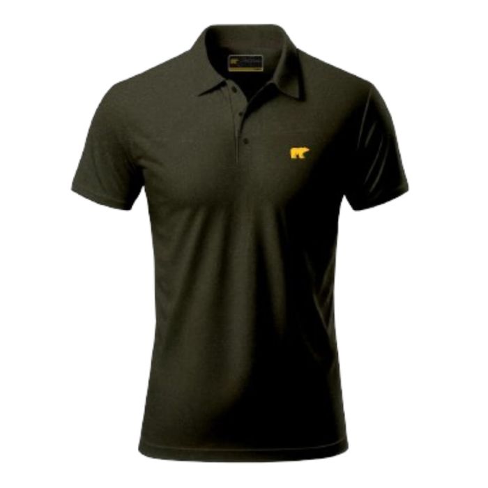 Jack Nicklaus Men's Melange Golf Polo T-Shirt - Olive