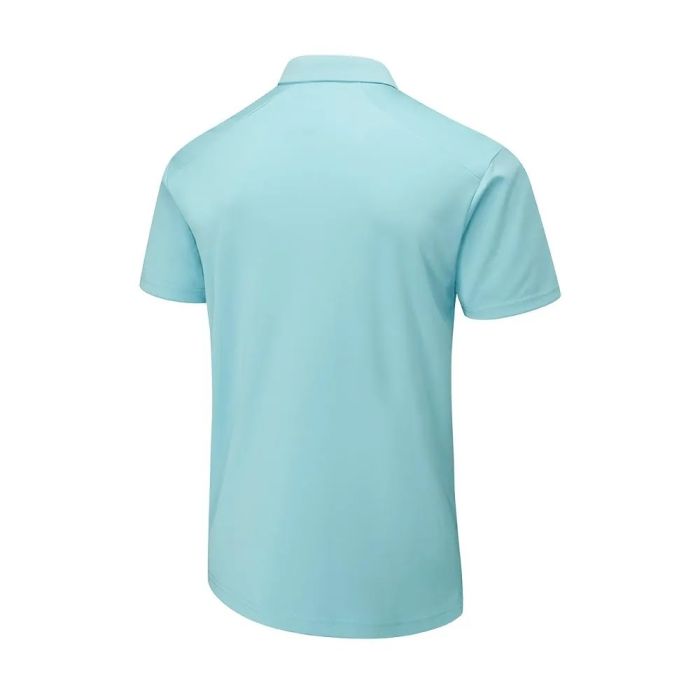 PING Men's Lindum Golf Polo T-Shirt - Sky Blue (US Sizes)