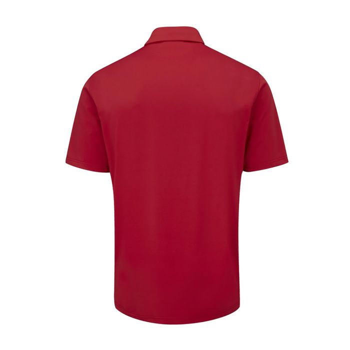 OSCAR JACOBSON Men’s Bullock Tour Golf Polo T-shirt - Ruby