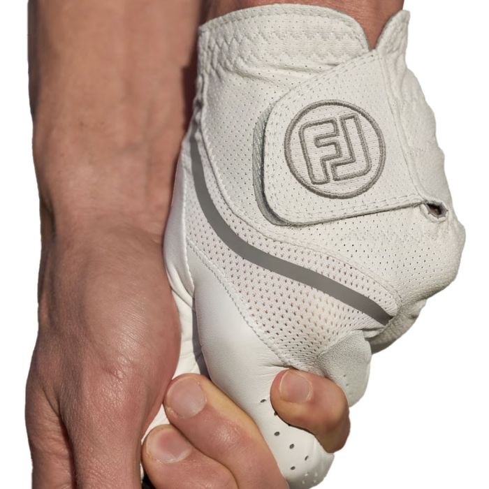 FootJoy Men's SciFlex Golf Glove - Left Hand - Pearl/White