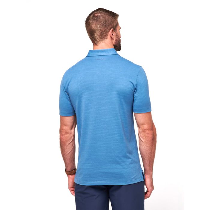 TRAVIS MATHEW Men's The Heater Golf Polo T-Shirt - Stellar Blue