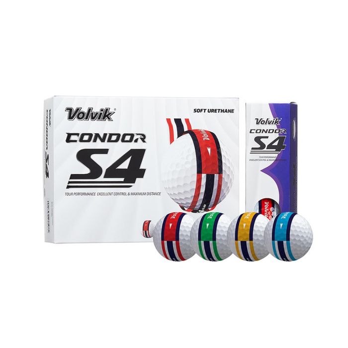 Volvik Condor S4 Tour Soft 360 Golf Balls - Multi