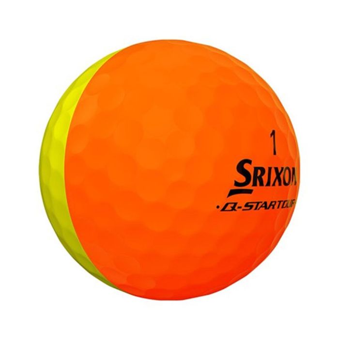 Srixon Q-Star Tour Divide Golf Balls - Yellow/Orange