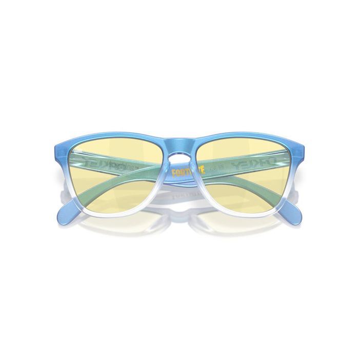 Oakley Junior's Frogskins XS Sunglasses - Matte Cyan/blue/clear Shift Fade/Prizm Gaming