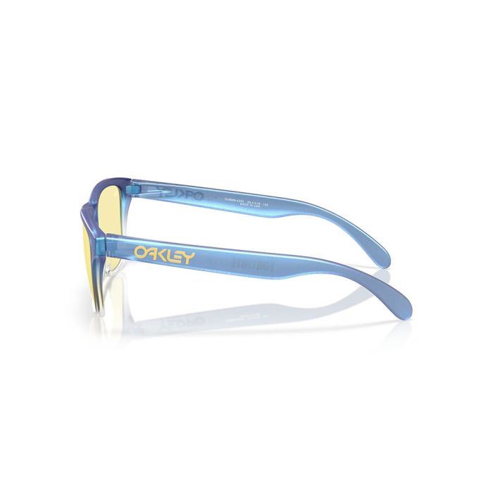 Oakley Junior's Frogskins XS Sunglasses - Matte Cyan/blue/clear Shift Fade/Prizm Gaming