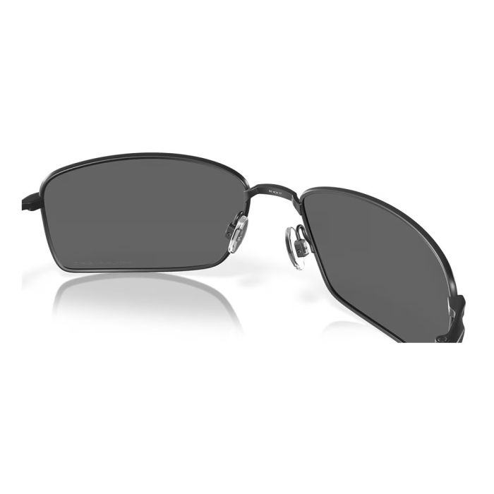 Oakley Square Wire Sunglasses - Black Iridium Polarized/Matte Black