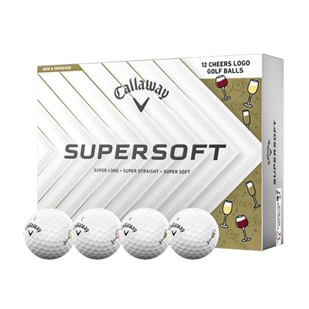 Callaway Supersoft Cheers Golf Balls - White