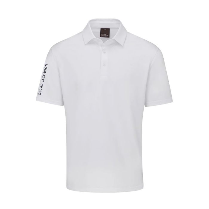 OSCAR JACOBSON Men’s Bullock Golf Polo T-shirt - White
