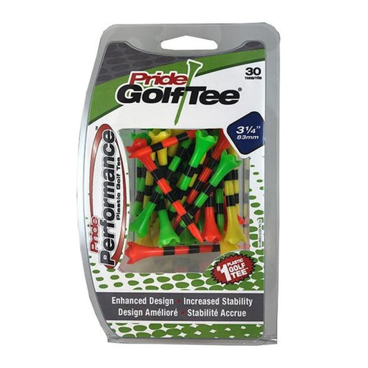 PRIDE SPORTS Pride Performance Striped Golf Tees 83 mm (Count 30)