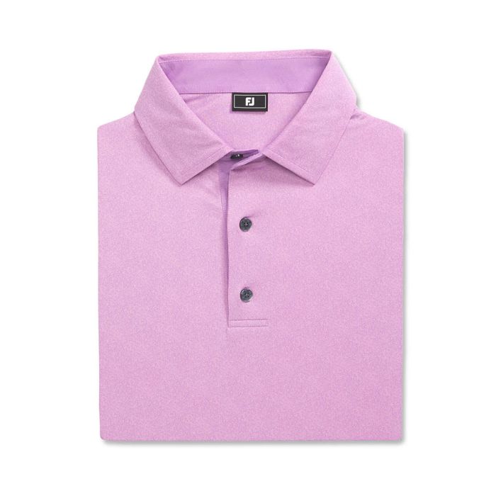 FootJoy Men's Speckle Print Lisle Polo - Lavender