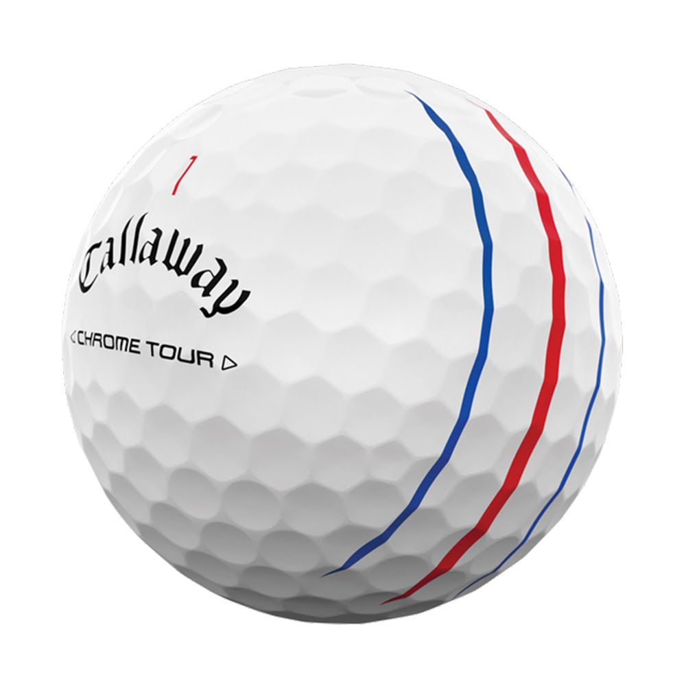 Callaway Chrome Tour Triple Track Golf Balls - White