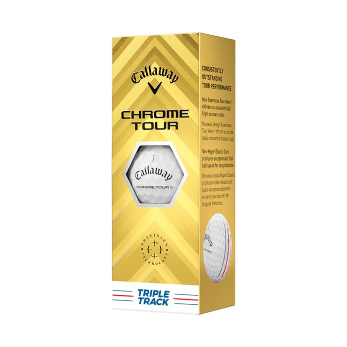 Callaway Chrome Tour Triple Track Golf Balls - White