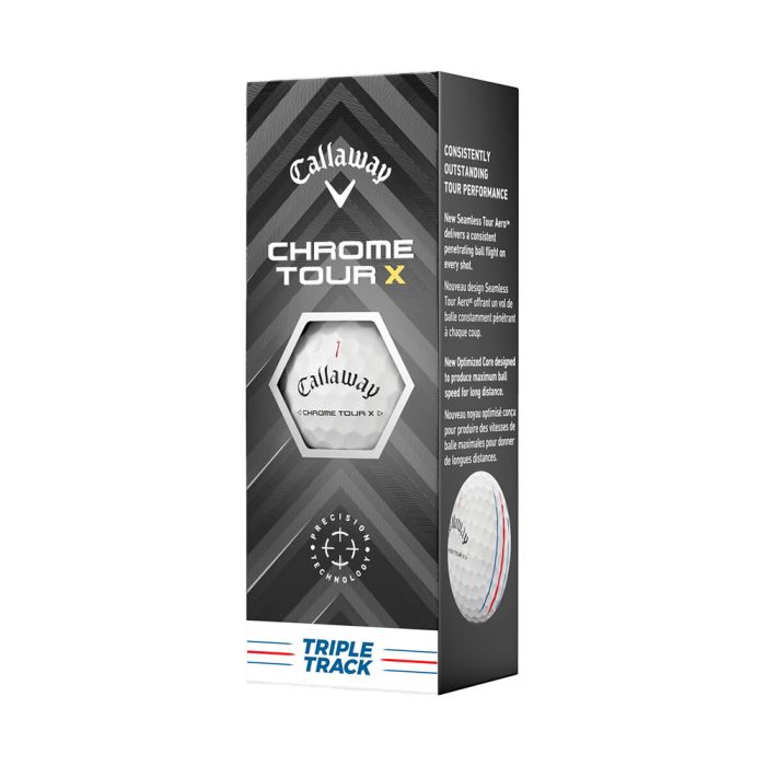 Callaway Chrome Tour X Holiday Double Dozen Triple Track Golf Balls - White
