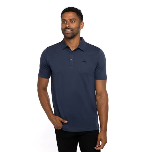 TRAVIS MATHEW Men's Tour Guide Golf Polo T-Shirt - Blue Night