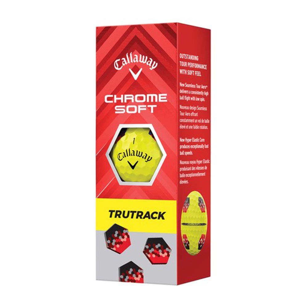 Callaway Chrome Soft Trutrack Balls - Yellow