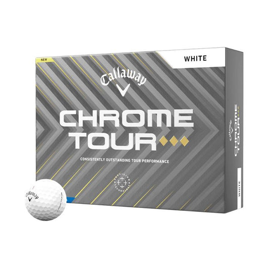 Callaway Chrome Tour Triple Diamond Golf Balls - White