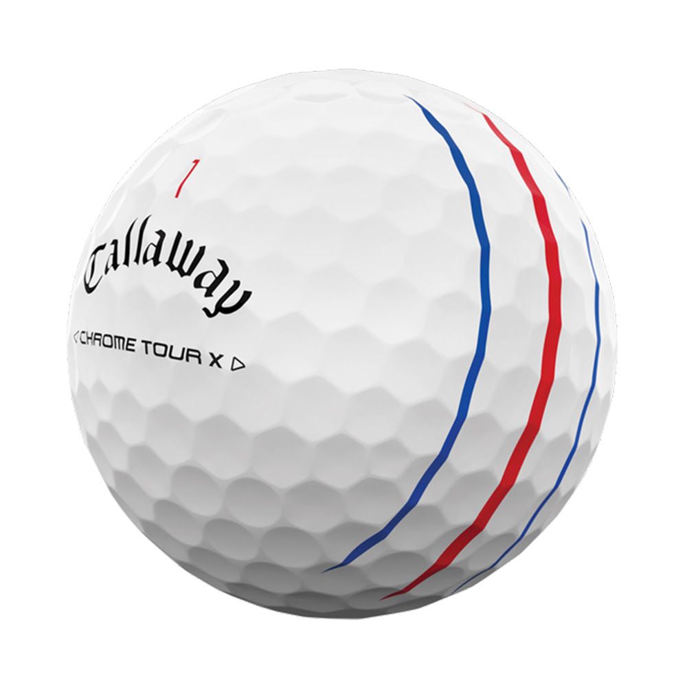 Callaway Chrome Tour X Triple Track Golf Balls - White