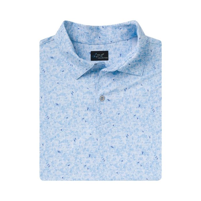 GREG NORMAN Men's Shark Tail Ultra-Stretch Polo - Cloud