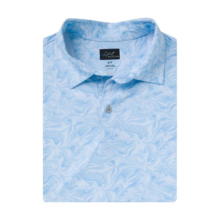 GREG NORMAN Men's Deep Dive Ultra-Stretch Polo - Cloud