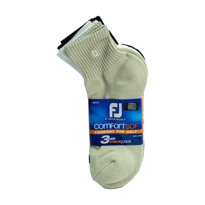 FOOTJOY Men's ComfortSof Quarter Socks (3 Pair)