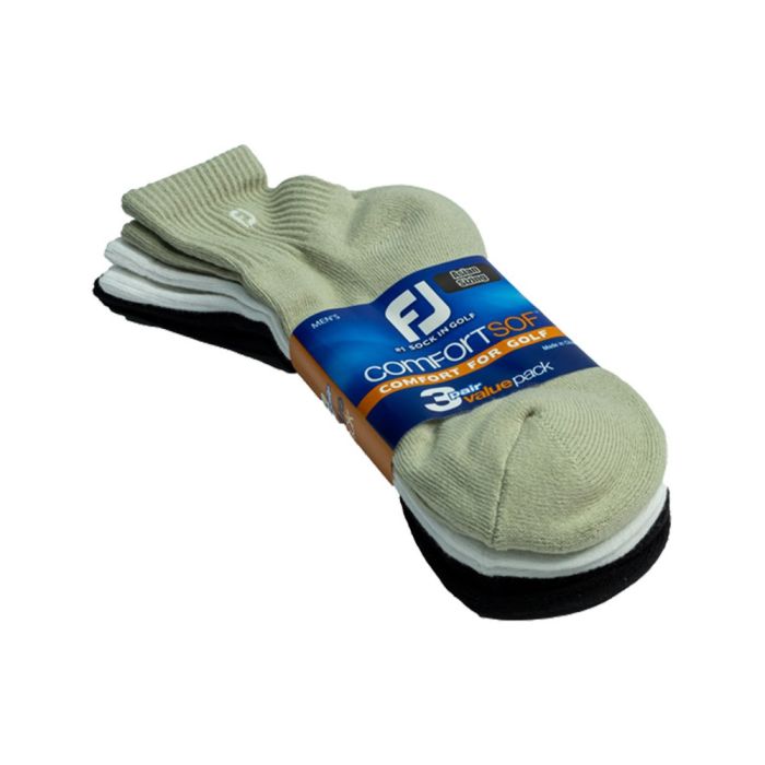 FOOTJOY Men's ComfortSof Quarter Socks (3 Pair)