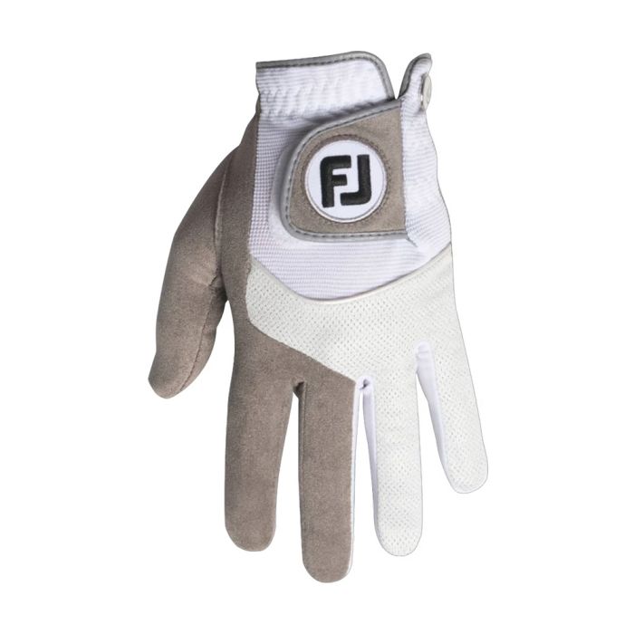FootJoy Men's Rain Grip Golf Glove - Left Hand - White/Grey