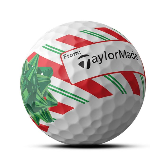 Taylormade TP5 Pix Stripe Holiday Golf Balls - White