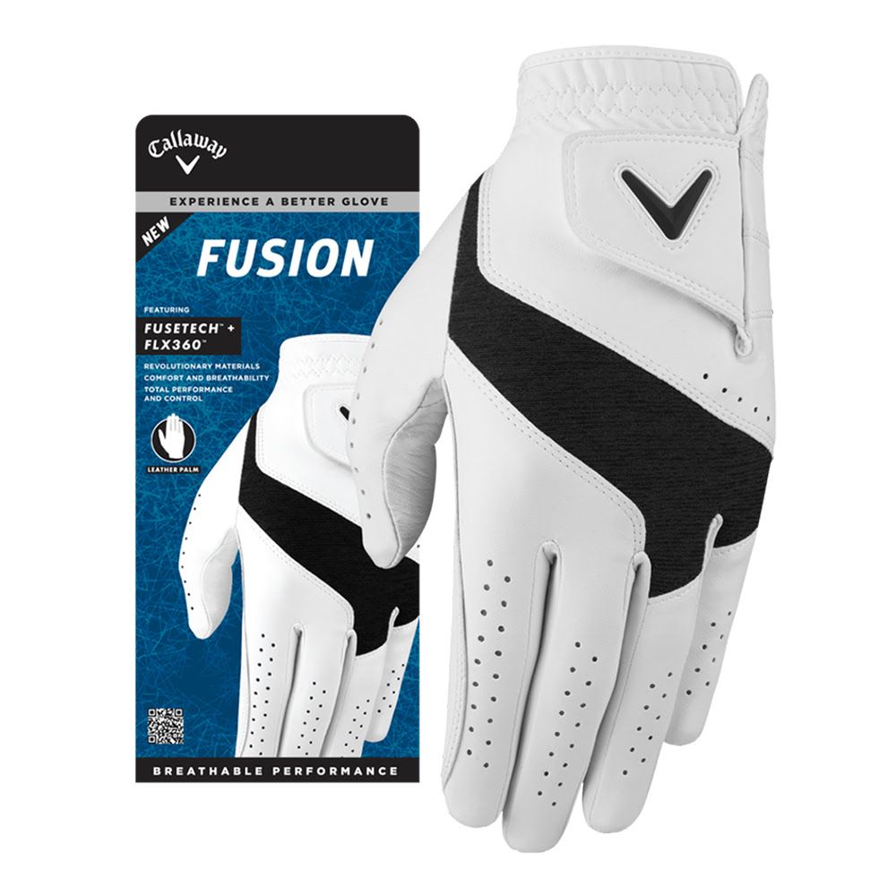 Callaway Men’s Fusion Glove - White/Charcoal