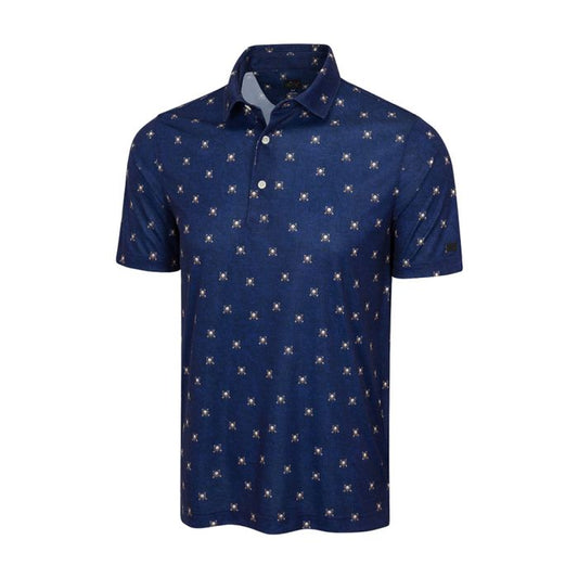 GREG NORMAN Men's ML75 Championship Golf Polo T-Shirt - Medallion Blue