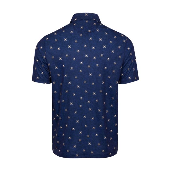 GREG NORMAN Men's ML75 Championship Golf Polo T-Shirt - Medallion Blue