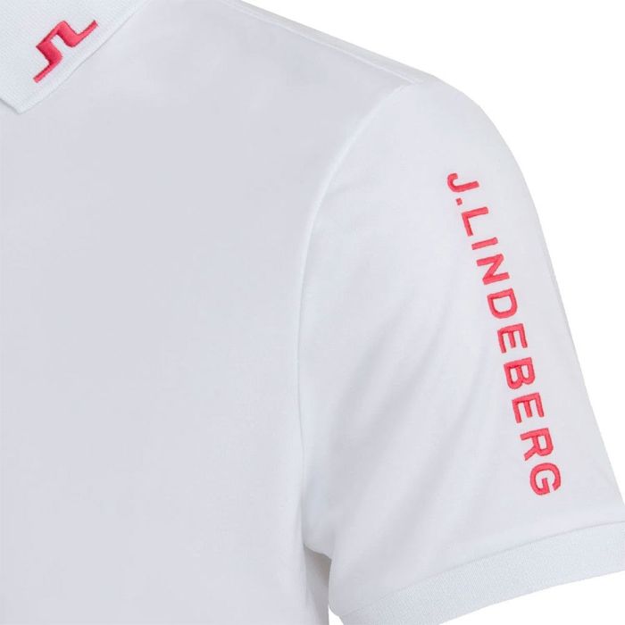 J Lindeberg Men’s Tour Tec Golf Polo - White