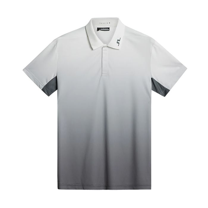 J Lindeberg Men's Dario Golf Polo T-shirt -Spectrum Fade Lave Smoke L (Us Sizes)