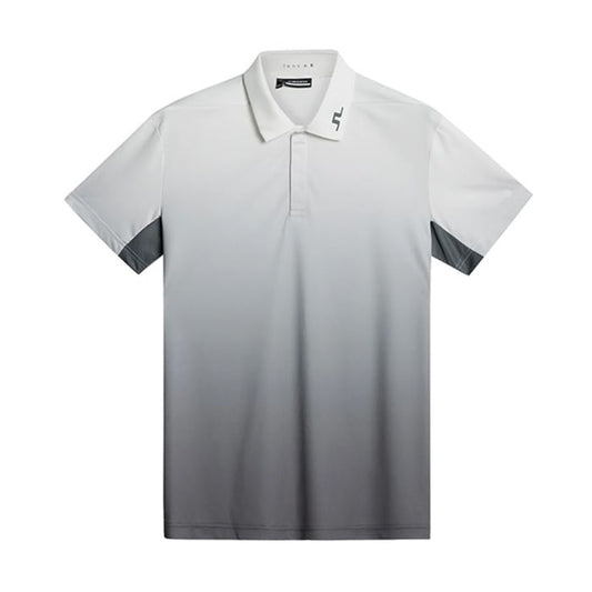 J Lindeberg Men's Dario Golf Polo T-shirt -Spectrum Fade Lave Smoke L (Us Sizes)