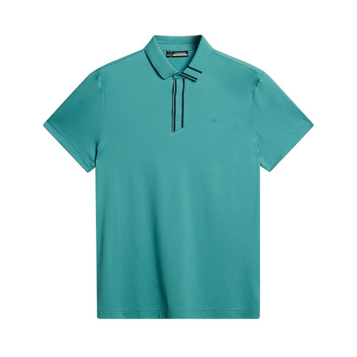 J Lindeberg Men's JL X Glenmuir Viktor Golf Polo T-shirt - Teal (Us Sizes)