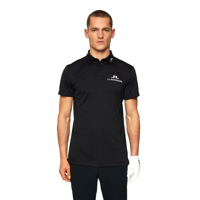 J Lindeberg Men’s KV Tour Golf Polo - Black