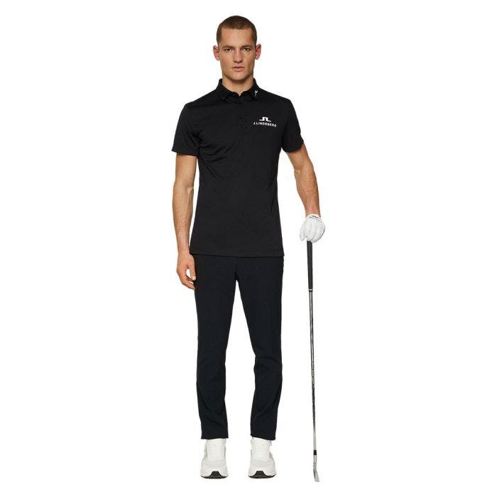 J Lindeberg Men’s KV Tour Golf Polo - Black